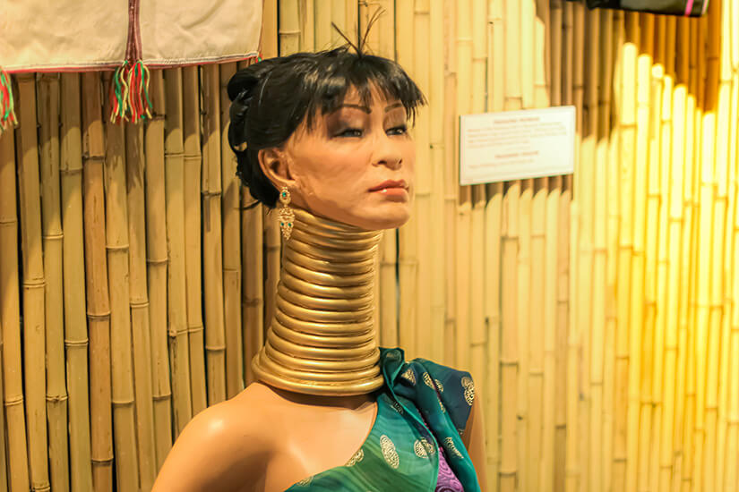 האישה בעלת הצוואר הארוך בעולם במוזיאון ריפליס תאמינו או לא באמסטרדם